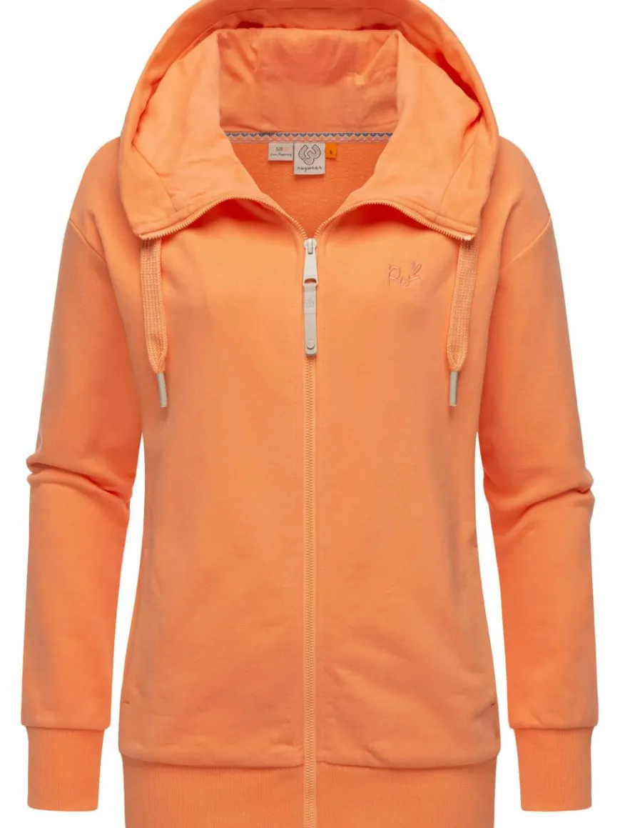 Ragwear Sweatshirts & Sweatjacken*Damen Sweatjacke - Yodis Zip aprikot uni