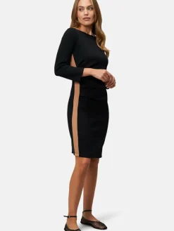 zero Kleider*Damen Sweatkleid schwarz uni