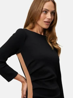 zero Kleider*Damen Sweatkleid schwarz uni