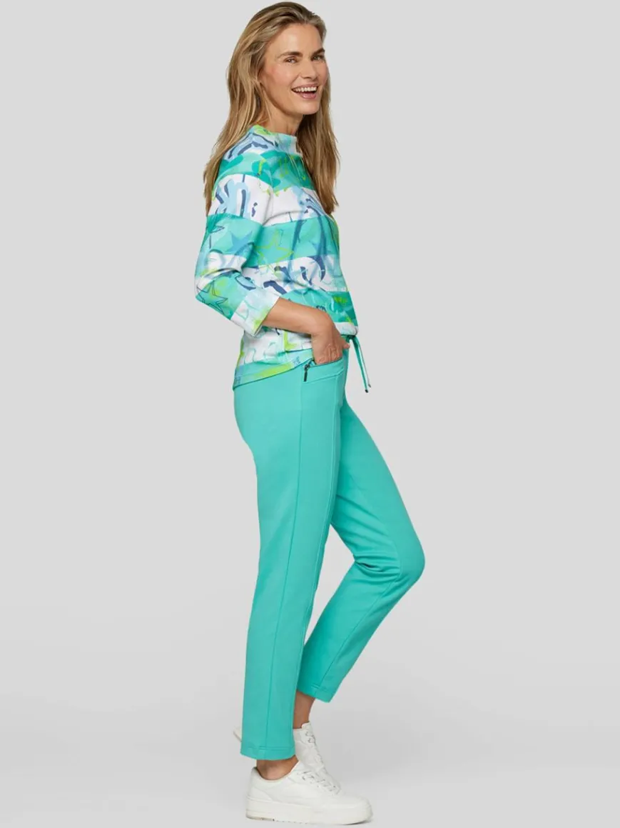 RABE Sweatshirts & Sweatjacken*Damen Sweatshirt grün gemustert