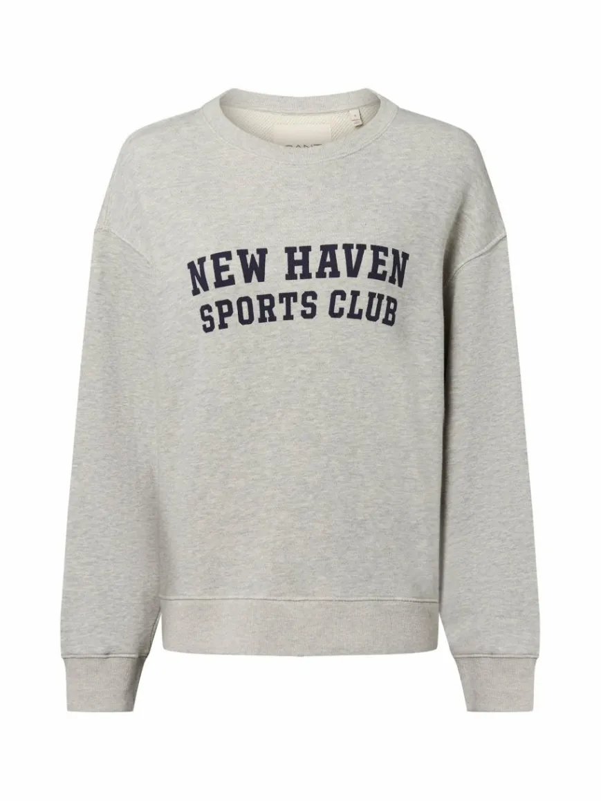 Gant Sweatshirts & Sweatjacken*Damen Sweatshirt hellgrau meliert