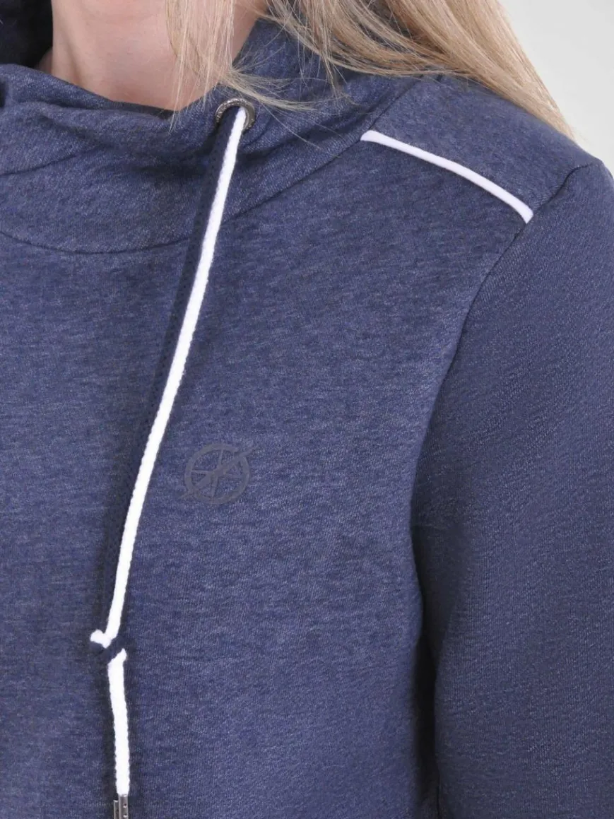 Navigazione Sweatshirts & Sweatjacken*Damen Sweatshirt blau uni