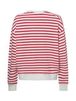 Marc O'Polo Denim Sweatshirts & Sweatjacken*Damen Sweatshirt rot weiß gestreift