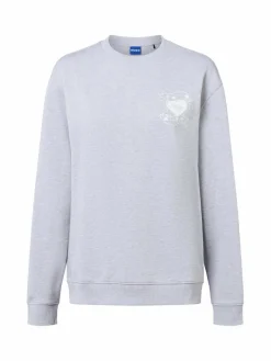 HUGO BLUE Sweatshirts & Sweatjacken*Damen Sweatshirt hellgrau bedruckt