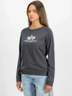 Alpha Industries Sweatshirts & Sweatjacken*Damen Sweatshirt grau bedruckt