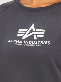 Alpha Industries Sweatshirts & Sweatjacken*Damen Sweatshirt grau bedruckt