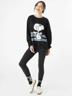 Codello Sweatshirts & Sweatjacken*Damen Sweatshirt schwarz bedruckt