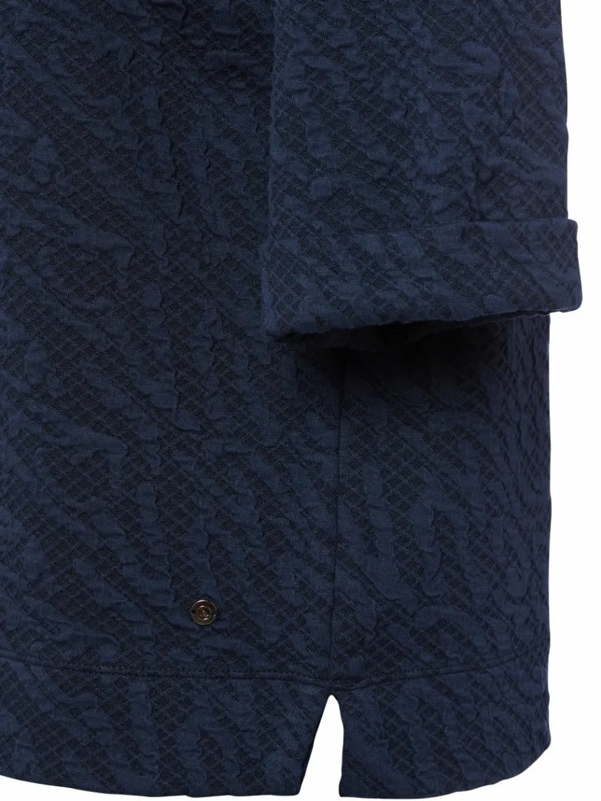 Betty & Co Sweatshirts & Sweatjacken*Damen Sweatshirt marine strukturiert