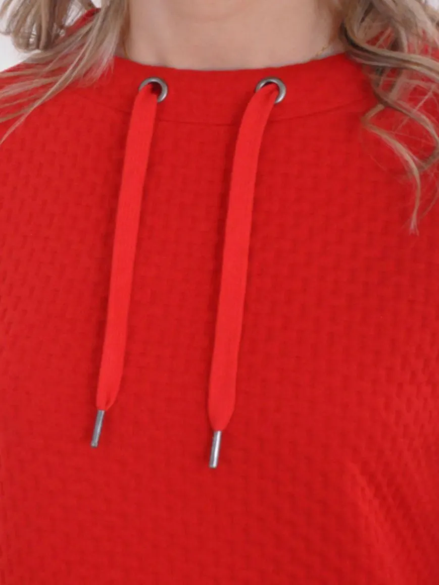 Navigazione Sweatshirts & Sweatjacken*Damen Sweatshirt rot uni