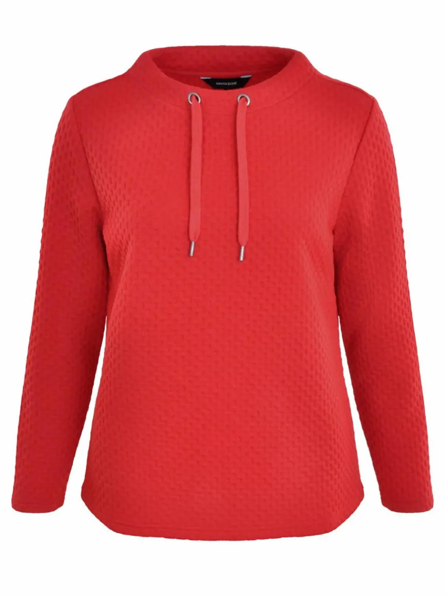 Navigazione Sweatshirts & Sweatjacken*Damen Sweatshirt rot uni