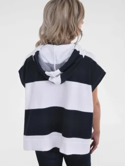 Navigazione Sweatshirts & Sweatjacken*Damen Sweatshirt blau gestreift