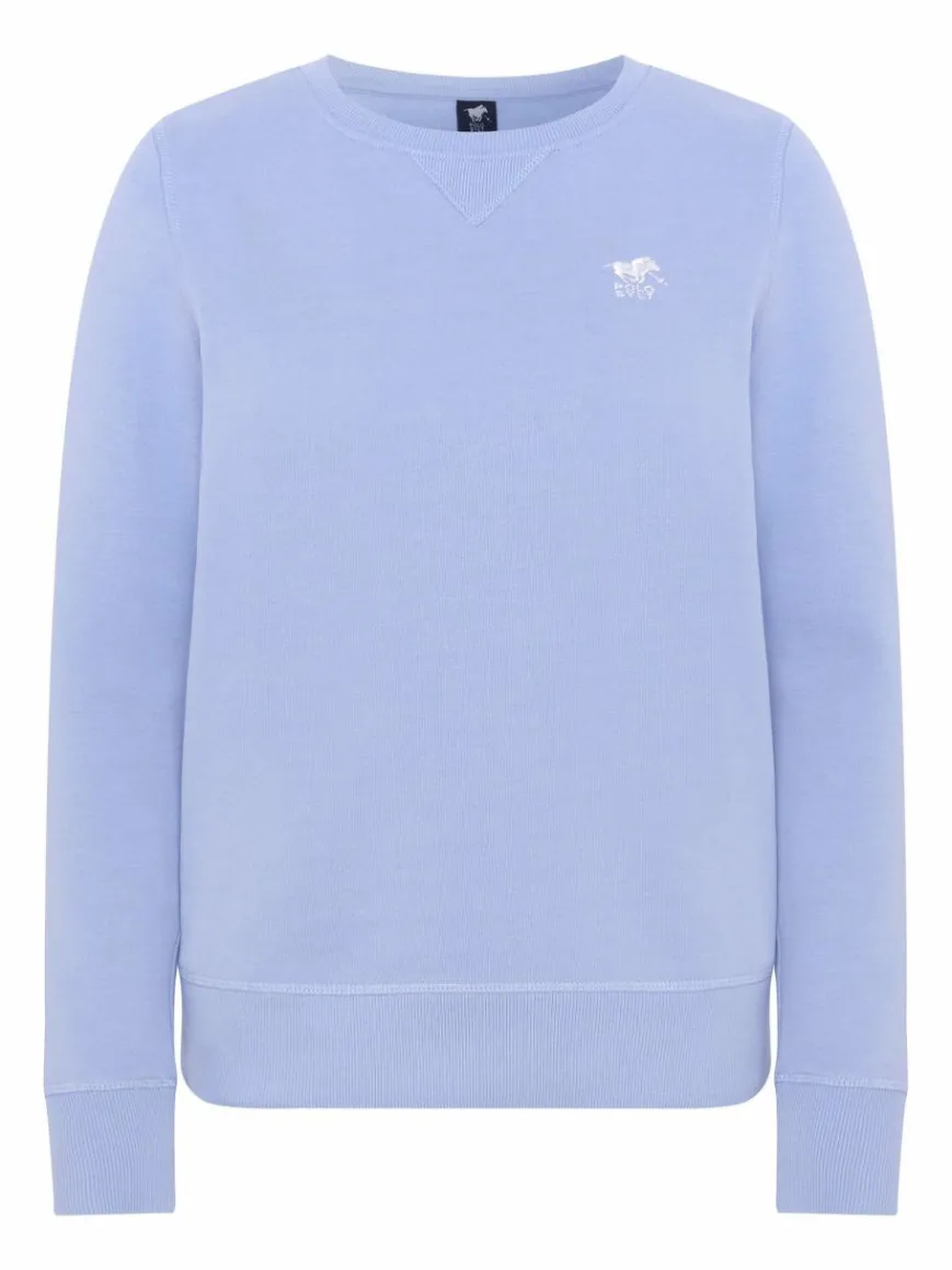 Polo Sylt Sweatshirts & Sweatjacken*Damen Sweatshirt hellblau uni