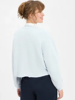 american vintage Sweatshirts & Sweatjacken*Damen Sweatshirt hellblau uni