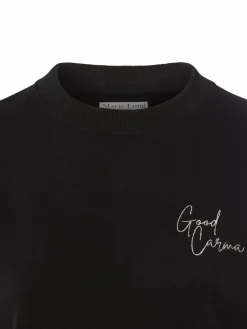 Marie Lund Sweatshirts & Sweatjacken*Damen Sweatshirt schwarz uni