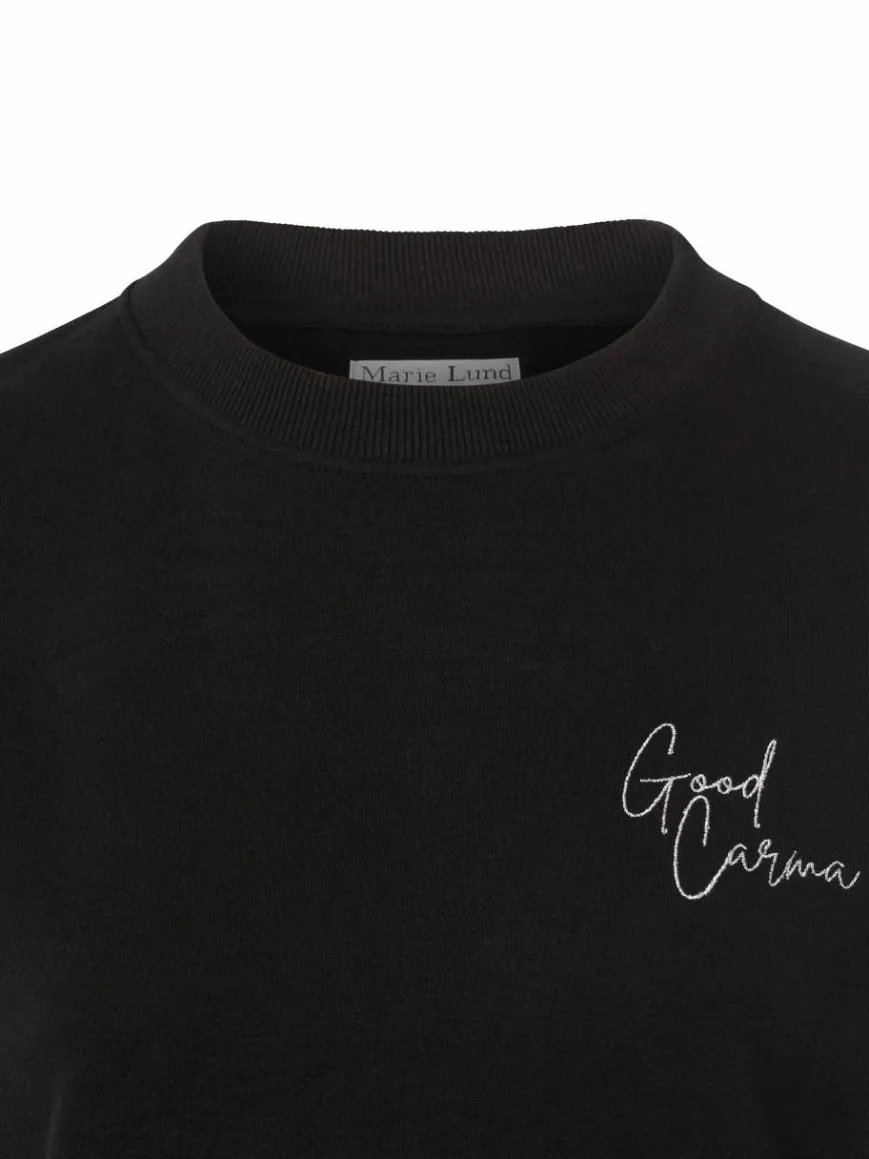 Marie Lund Sweatshirts & Sweatjacken*Damen Sweatshirt schwarz uni