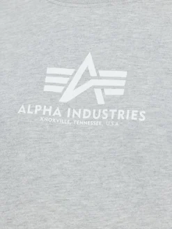 Alpha Industries Sweatshirts & Sweatjacken*Damen Sweatshirt grau bedruckt
