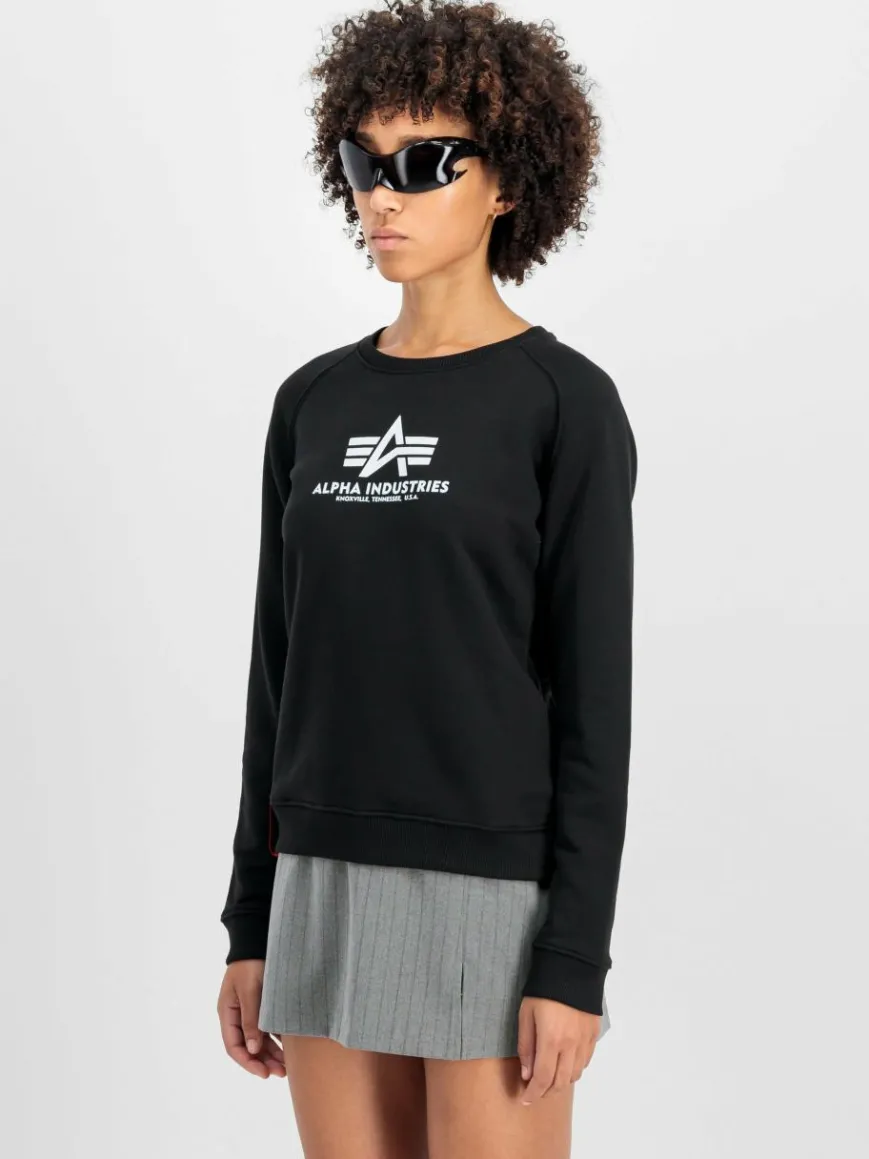 Alpha Industries Sweatshirts & Sweatjacken*Damen Sweatshirt schwarz bedruckt