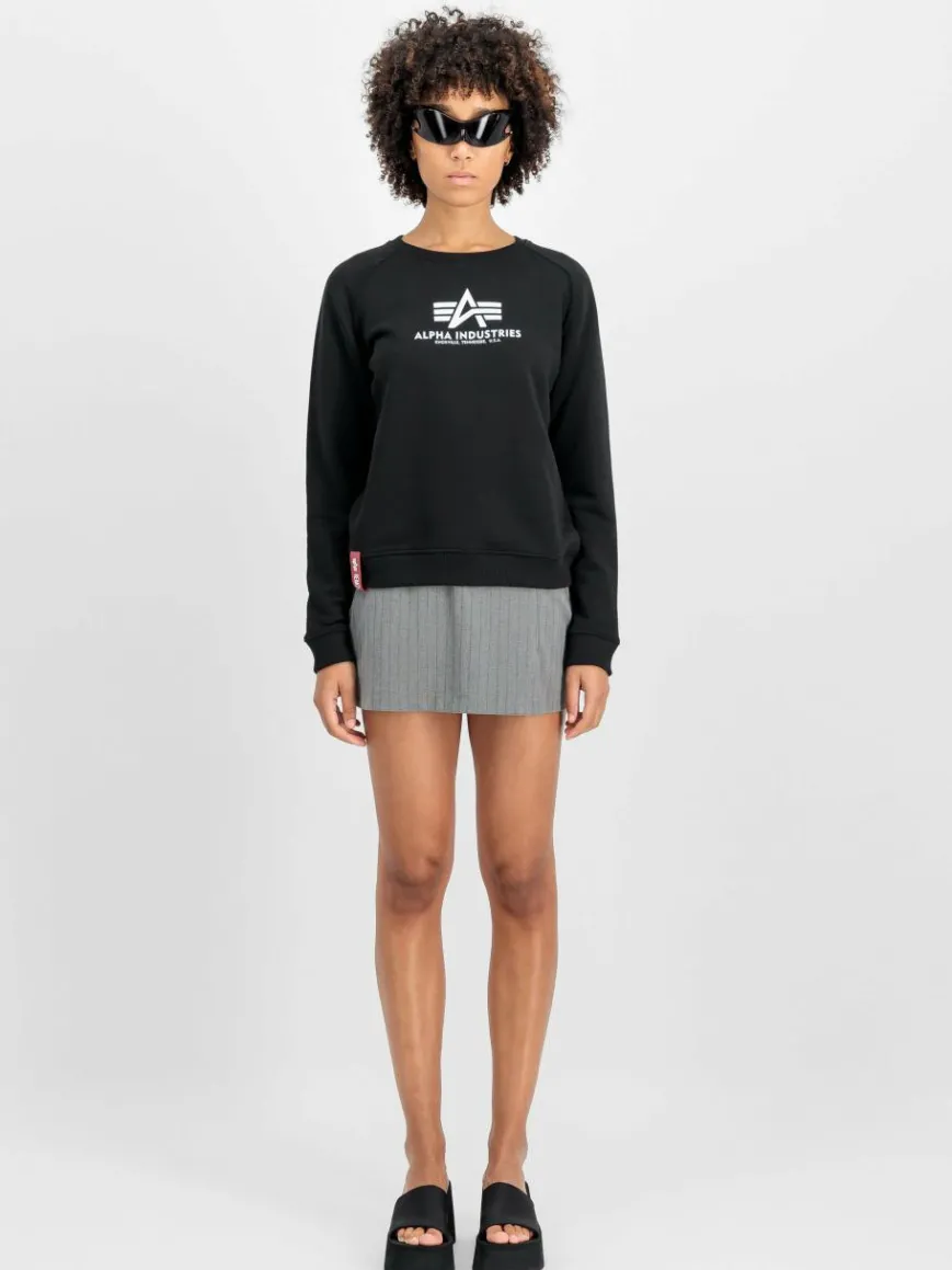 Alpha Industries Sweatshirts & Sweatjacken*Damen Sweatshirt schwarz bedruckt