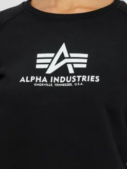 Alpha Industries Sweatshirts & Sweatjacken*Damen Sweatshirt schwarz bedruckt