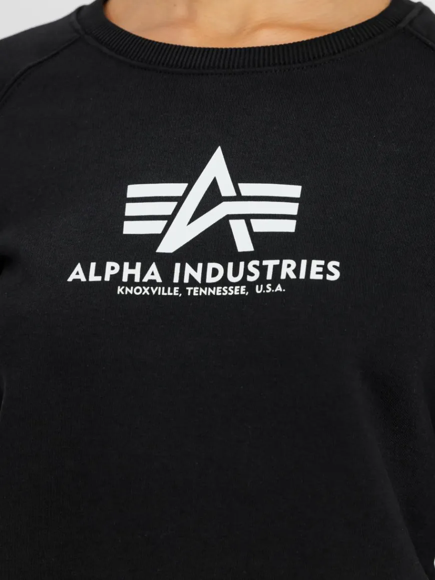 Alpha Industries Sweatshirts & Sweatjacken*Damen Sweatshirt schwarz bedruckt