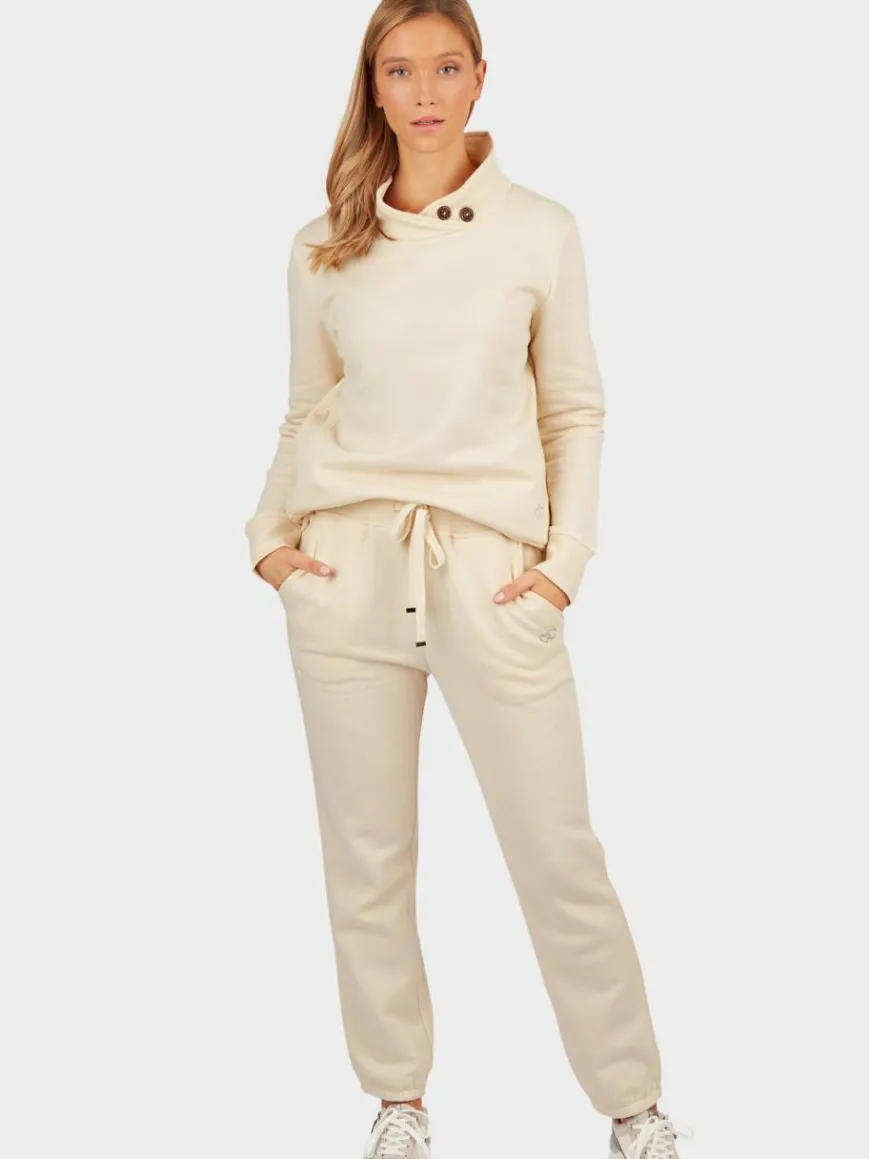 Navigazione Sweatshirts & Sweatjacken*Damen Sweatshirt ecru uni