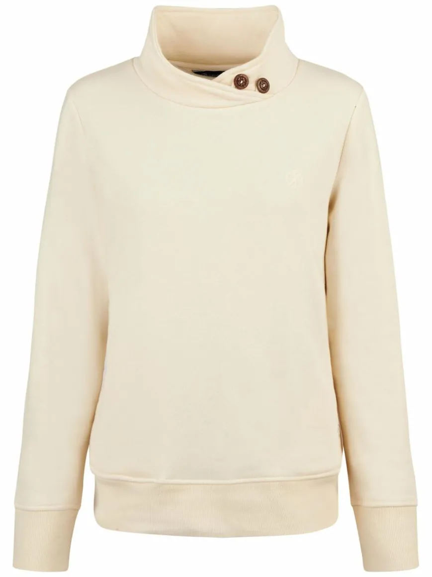 Navigazione Sweatshirts & Sweatjacken*Damen Sweatshirt ecru uni