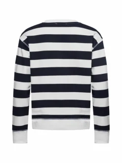 Marie Lund Sweatshirts & Sweatjacken*Damen Sweatshirt ecru marine gestreift