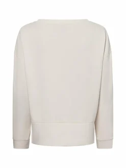 comma casual identity Sweatshirts & Sweatjacken*Damen Sweatshirt ecru uni