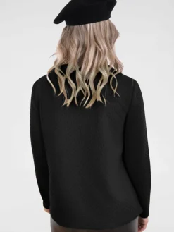 Navigazione Sweatshirts & Sweatjacken*Damen Sweatshirt schwarz uni