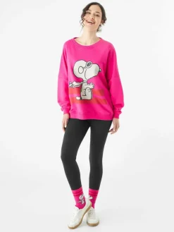 Codello Sweatshirts & Sweatjacken*Damen Sweatshirt pink bedruckt