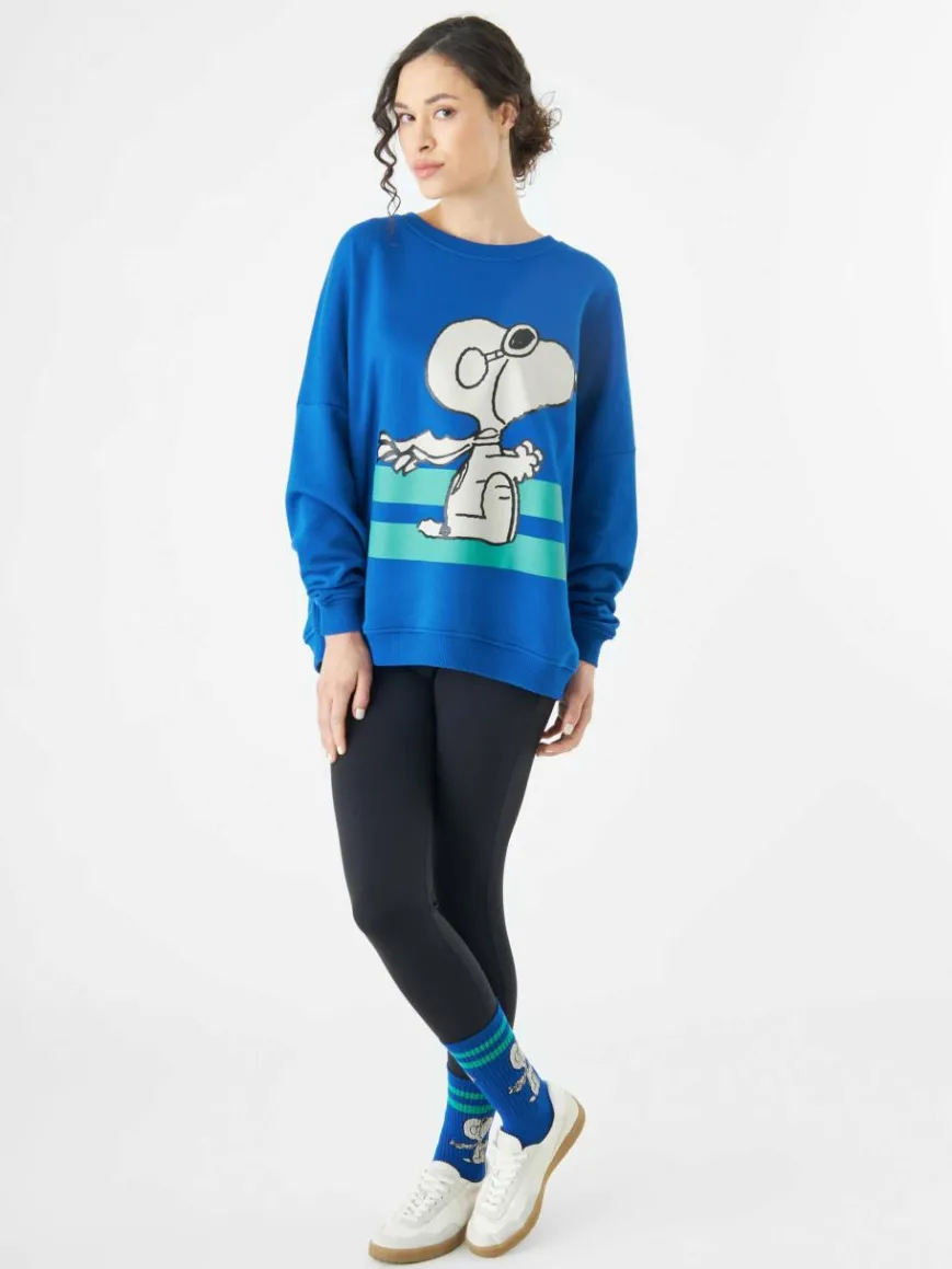 Codello Sweatshirts & Sweatjacken*Damen Sweatshirt blau bedruckt