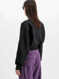 Alpha Industries Sweatshirts & Sweatjacken*Damen Sweatshirt schwarz uni