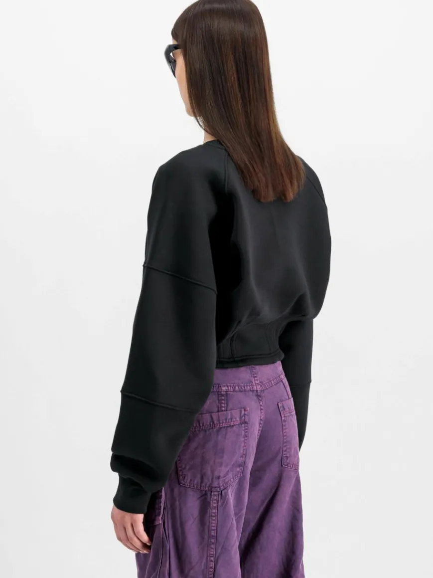 Alpha Industries Sweatshirts & Sweatjacken*Damen Sweatshirt schwarz uni