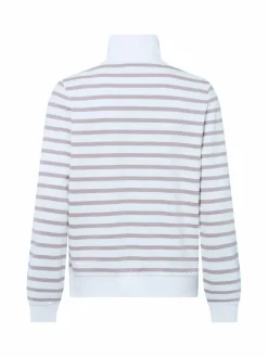 Marie Lund Sweatshirts & Sweatjacken*Damen Sweatshirt braun ecru gestreift