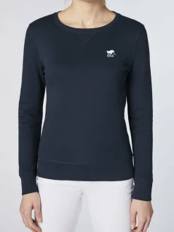 Polo Sylt Sweatshirts & Sweatjacken*Damen Sweatshirt marine blau uni