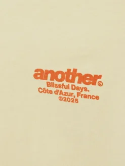 Another Cotton Lab Sweatshirts & Sweatjacken*Damen Sweatshirt - Blissful Days aprikot rot bedruckt