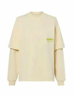Another Cotton Lab Sweatshirts & Sweatjacken*Damen Sweatshirt - El Paraiso aprikot kiwi bedruckt