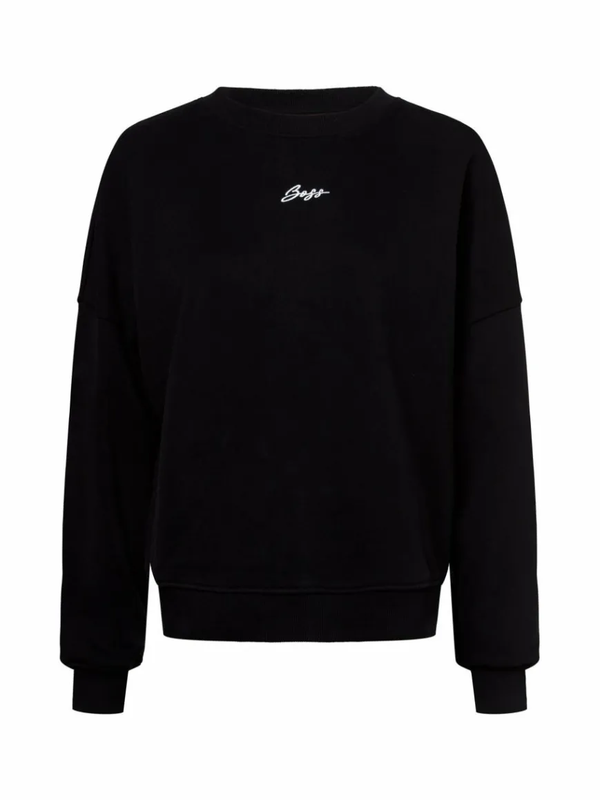 BOSS Orange Sweatshirts & Sweatjacken*Damen Sweatshirt - Esweaty schwarz uni
