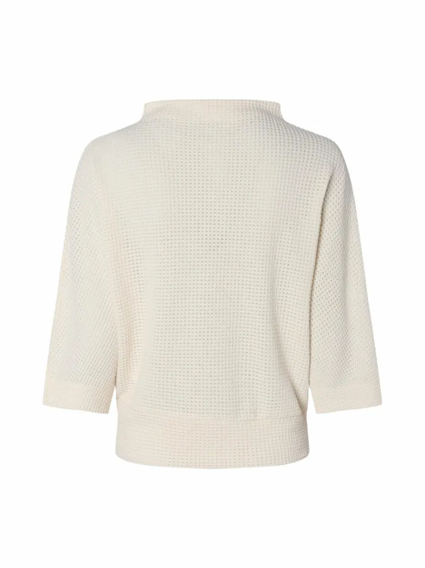 Opus Sweatshirts & Sweatjacken*Damen Sweatshirt - Gulopi ecru strukturiert