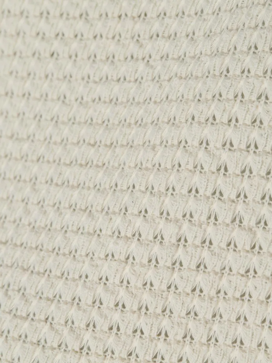 Opus Sweatshirts & Sweatjacken*Damen Sweatshirt - Gulopi ecru strukturiert