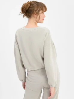 american vintage Sweatshirts & Sweatjacken*Damen Sweatshirt - Izubird hellgrau uni