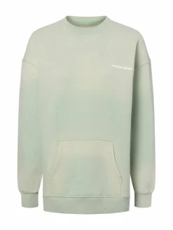 Another Cotton Lab Sweatshirts & Sweatjacken*Damen Sweatshirt - Matcha lind weiß bedruckt