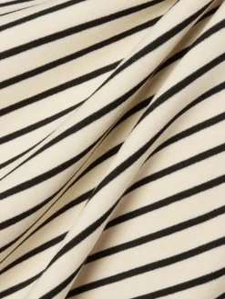 Msch Copenhagen Sweatshirts & Sweatjacken*Damen Sweatshirt - MSCHIma ecru schwarz gestreift