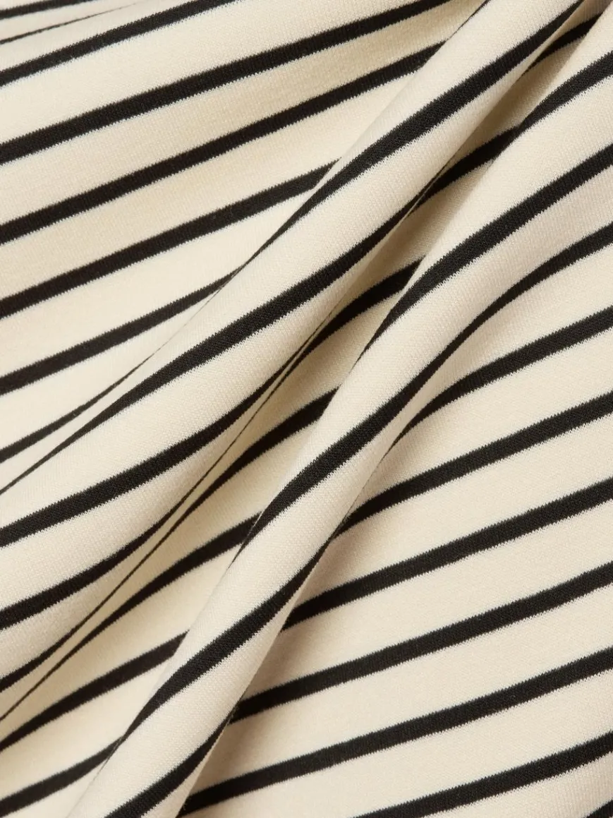 Msch Copenhagen Sweatshirts & Sweatjacken*Damen Sweatshirt - MSCHIma ecru schwarz gestreift