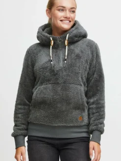 OXMO Sweatshirts & Sweatjacken*Damen Sweatshirt - OXAnoush grau uni