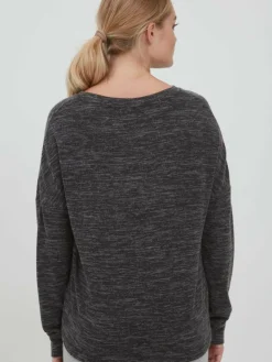 OXMO Sweatshirts & Sweatjacken*Damen Sweatshirt - OXBenta grau meliert