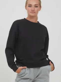 OXMO Sweatshirts & Sweatjacken*Damen Sweatshirt - OXGrynet schwarz uni