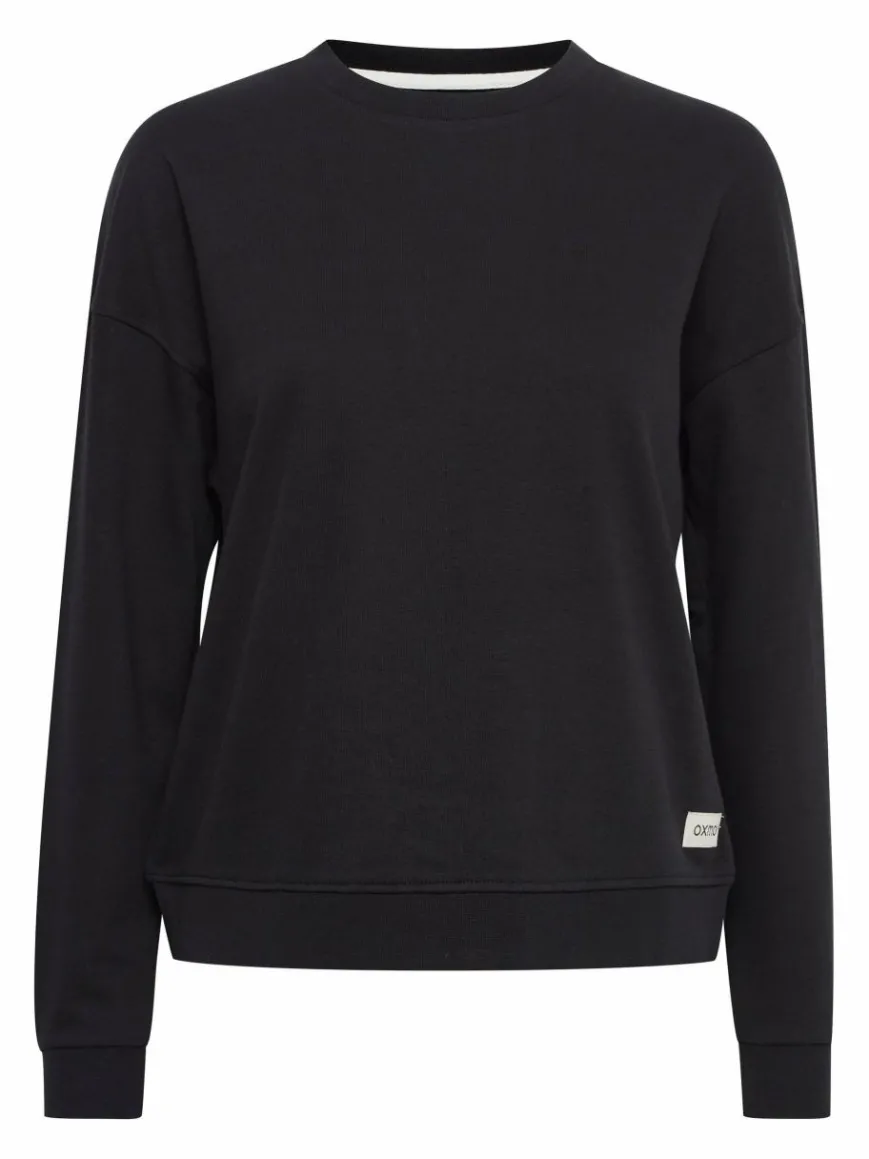 OXMO Sweatshirts & Sweatjacken*Damen Sweatshirt - OXGrynet schwarz uni