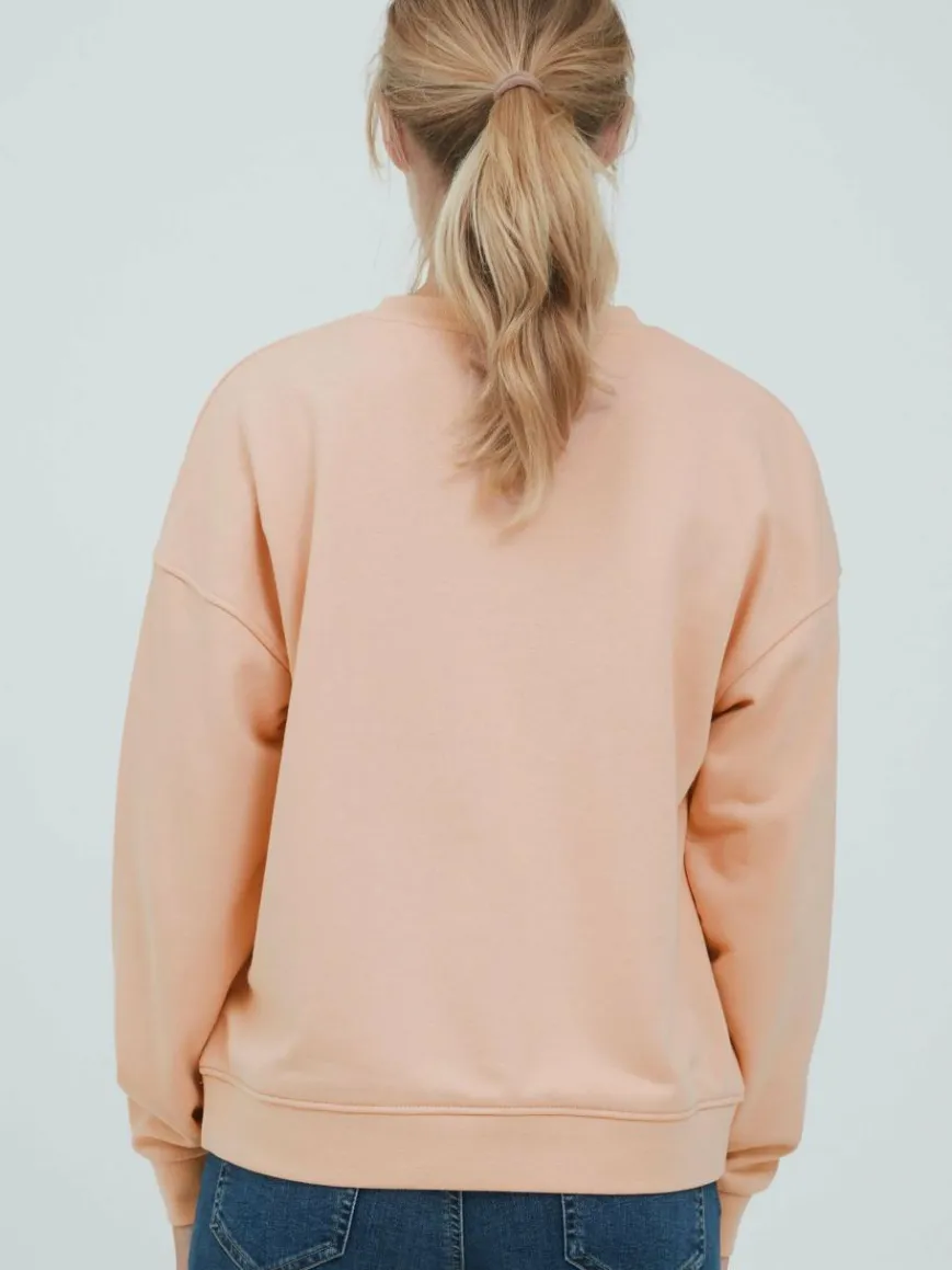 OXMO Sweatshirts & Sweatjacken*Damen Sweatshirt - OXGrynet rosa uni