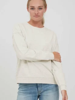 OXMO Sweatshirts & Sweatjacken*Damen Sweatshirt - OXGrynet grau uni